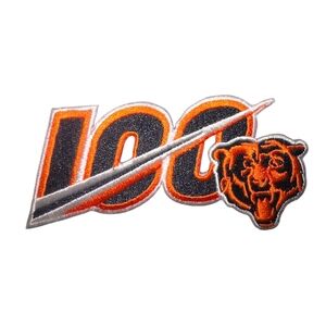 Chicago Bears NFL 100TH Anniversary logo iron-on patch